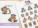 Capy Spring Buddies | Sticker Sheet