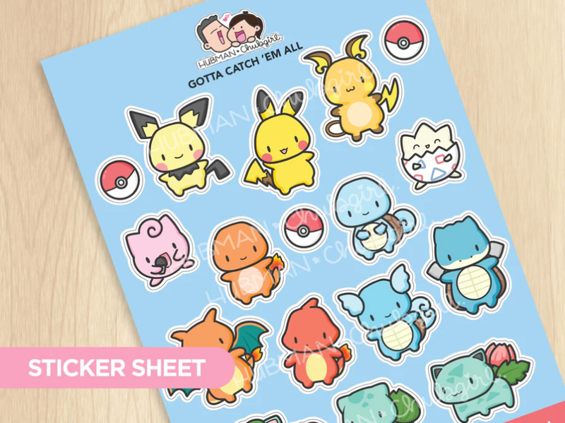 Gotta Catch 'Em All | Sticker Sheets