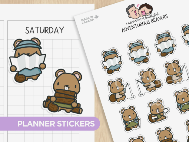 Adventurous Beavers | Sticker Sheet