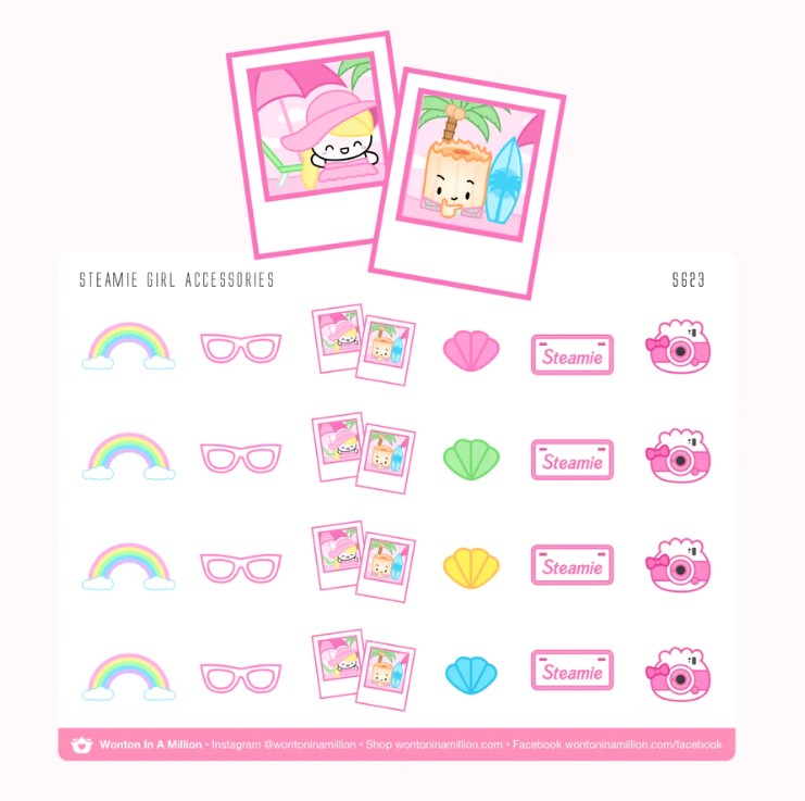 Steamie Girl Accessories | Sticker Sheet