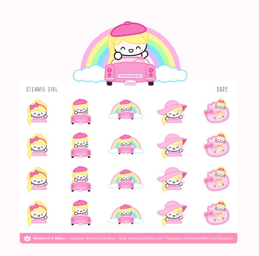 Steamie Girl | Sticker Sheet