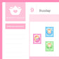 Steamie Girl - Poster Stamps | Sticker Sheet
