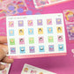 Steamie Girl - Poster Stamps | Sticker Sheet