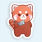 Stabby Red Panda | Vinyl Sticker