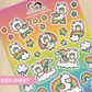 Stars and Rainbows | BIG Sticker Sheet