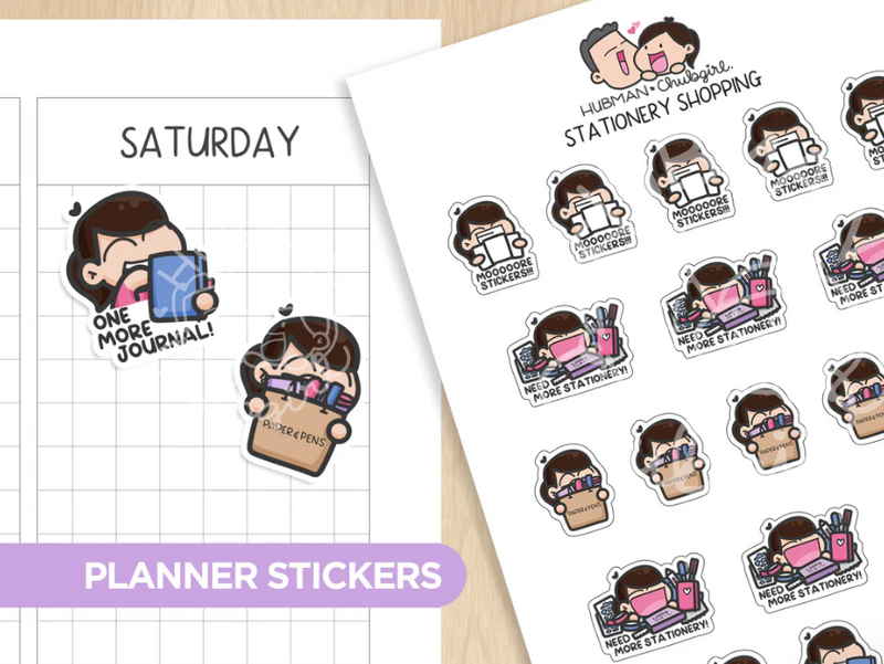 Stationery Shopping | Sticker Sheet