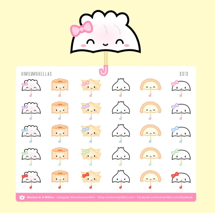 Steam Team Umbrellas | Sticker Sheet