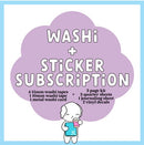 Sweet Bean Plans | November WASHI & STICKER Subscription