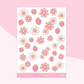 Strawberry Daisy Deco | Sticker Sheet