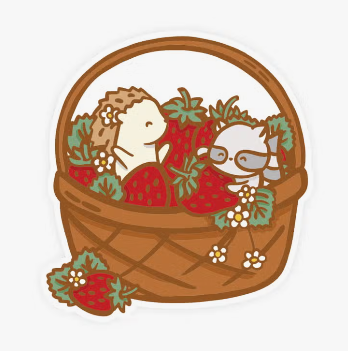 Strawberry Basket | Vinyl Sticker