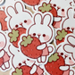 Strawberry Rabbit | Sticker