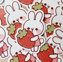 Strawberry Rabbit | Sticker