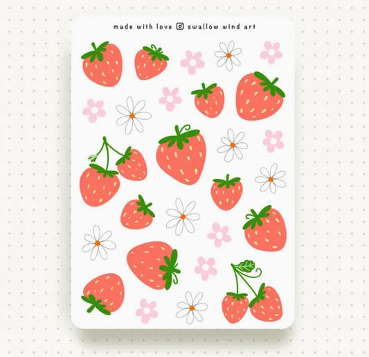 Sweet Strawberry | Sticker Sheet
