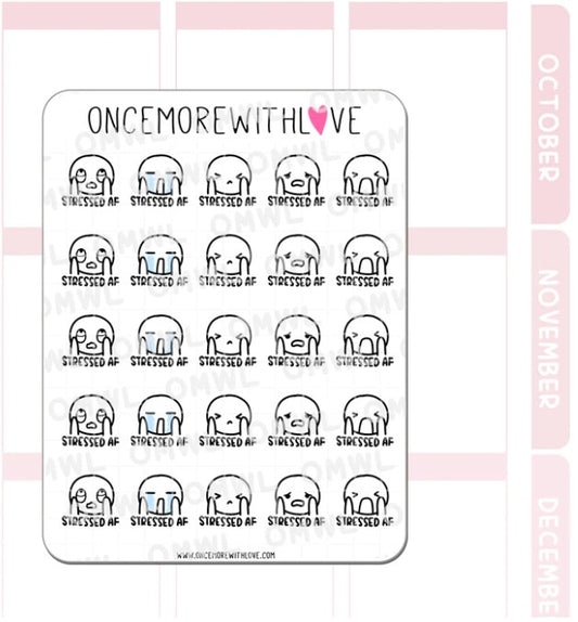 Stressed AF | Sticker Sheet