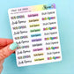 Sub Opens | Sticker Sheet