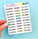 Sub Opens | Sticker Sheet