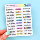 Sub Ships | Sticker Sheet