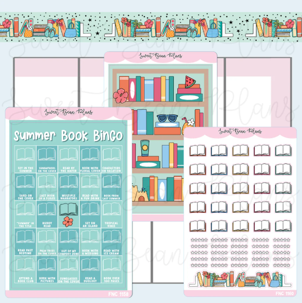 Summer Book Bingo | Large Sticker Bundle