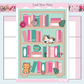 Summer Books & Cats Bookshelf | Large Sticker