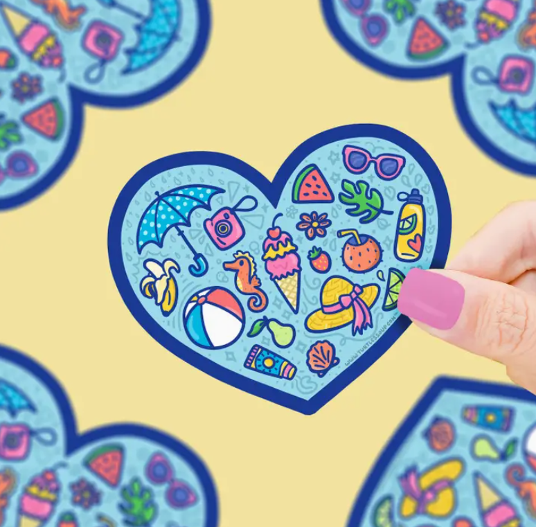 Summer Heart | Vinyl Sticker