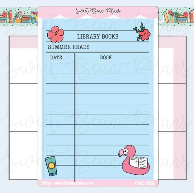 Summer Library Card | Large Sticker