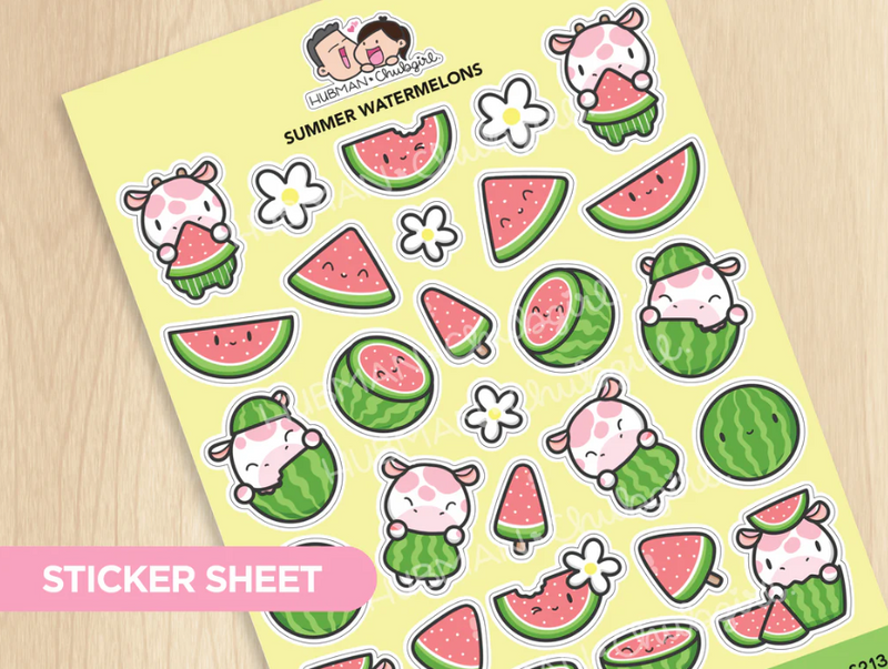 Summer Watermelons | Big Sticker Sheet