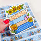 Sunflower Book Stack | Vinyl Sticker