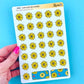 Sunflower Dates | Sticker Sheet