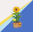 Sunflower Froggie | Vinyl Sticker