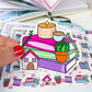 Sweet Home Book Stack | Vinyl Sticker