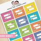 Rainbow Llama - Monthly Tabs | Sticker Sheet