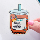 Taurus Coffee Order | Vinyl Sticker