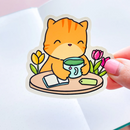 Tea + Cat | Vinyl Sticker