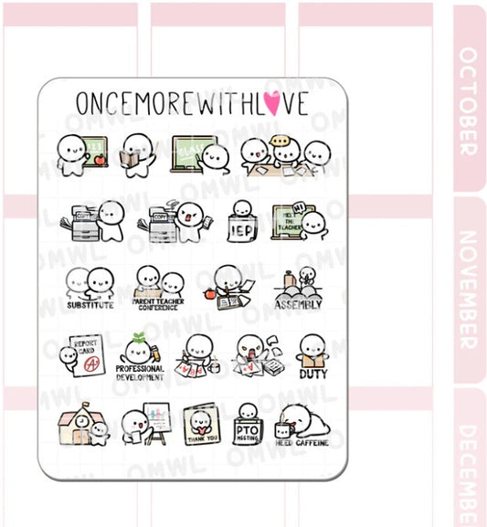 Teacher Sampler Part 1 | Sticker Sheet