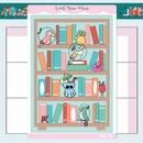 Tiki Bookshelf | Large Sticker