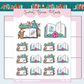 Tiki Book Stack | Sticker Sheet