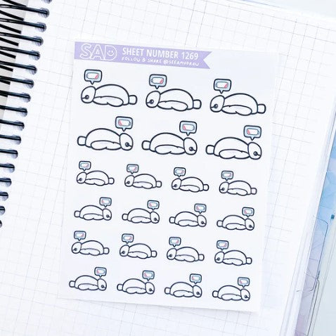 Tired Bay | Sticker Sheet
