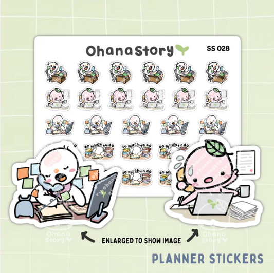 Too Busy | Sticker Sheet