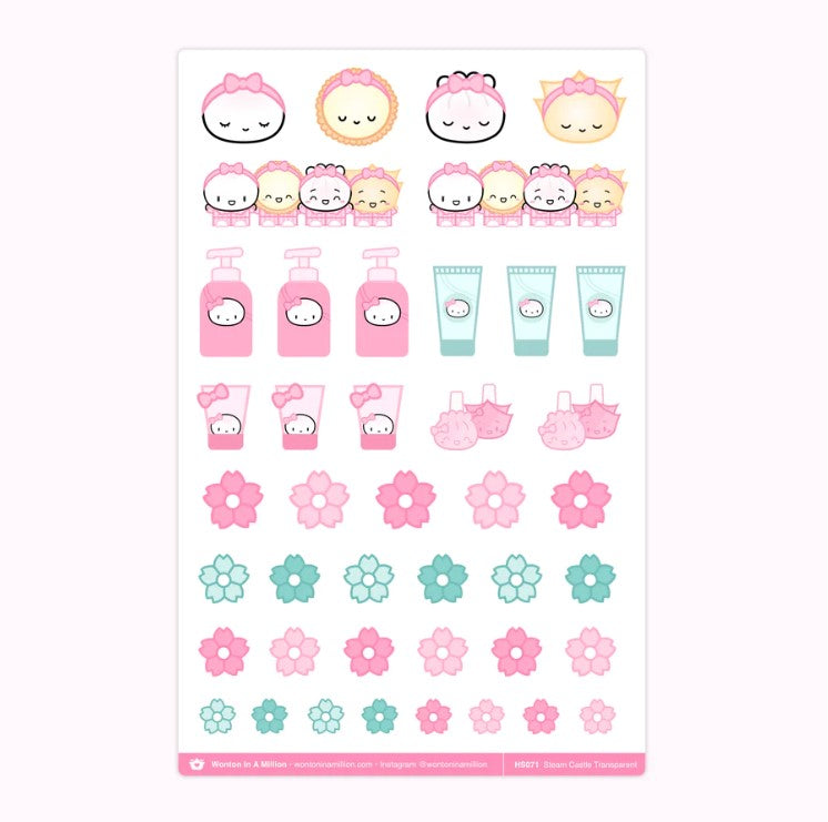 Steam Castle | Transparent Sticker Sheet