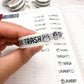 Trash | Perforated Washi