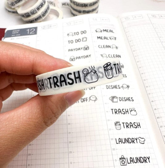 Trash | Perforated Washi