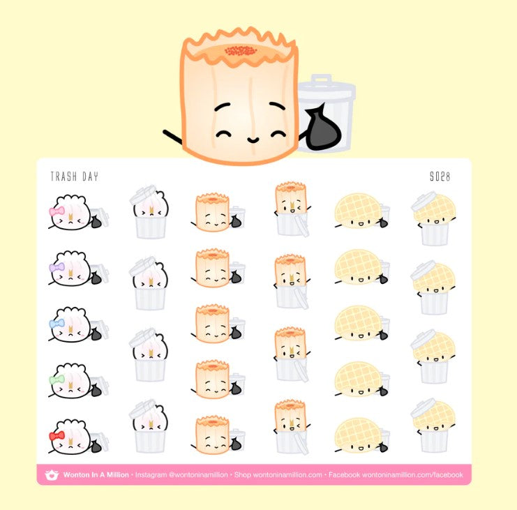 Trash Day | Sticker Sheet