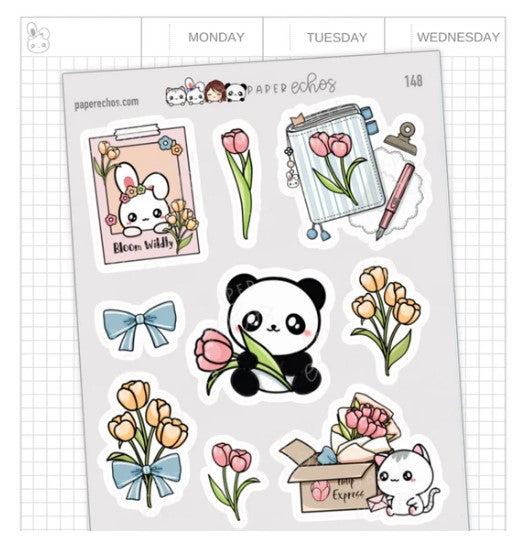 Tulips Deco Stickers Vol.2 | Sticker Sheet