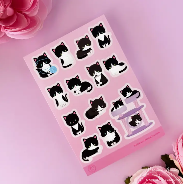 Tuxedo Cats | Sticker Sheet