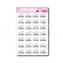 Kawaii Poe - Ugh Mondays | Sticker Sheet