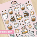 Un Cafe S'il Vous Plait | Sticker Sheet