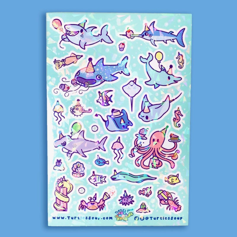 Underwater Party | Vinyl Sticker Sheet