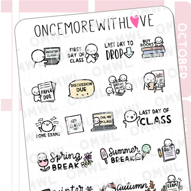 University/College Mixed | Sticker Sheet