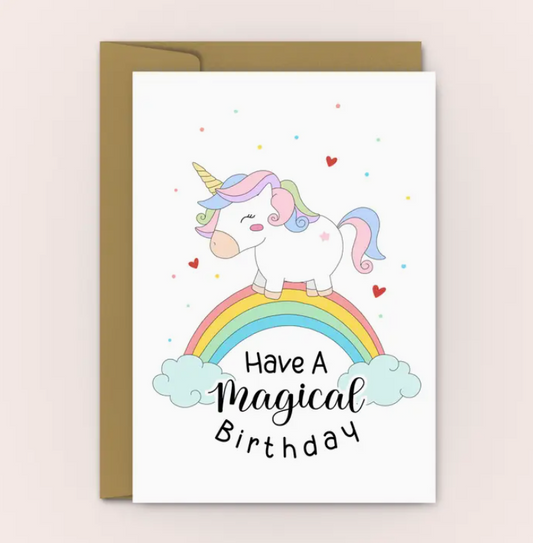 Unicorn Rainbow | Greeting Card