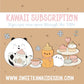Sweet Kawaii Designs - Winter Tea Party | December 2025 Kawaii Kit Subscription